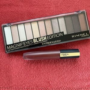 Rimmel London Magnif’eyes palate and L’Oréal Matte Lipstick
